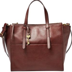 Fossil Campbell Tote Bag Henna